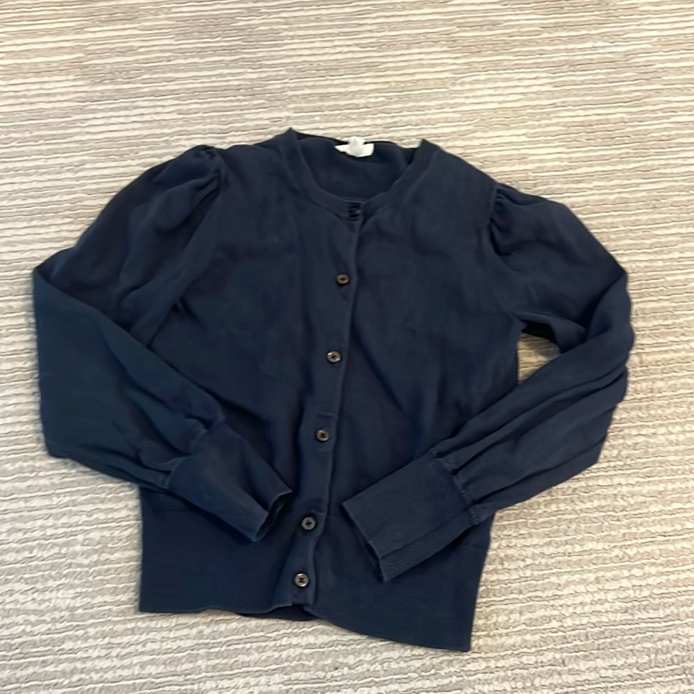 J Crew navy blue cardigan